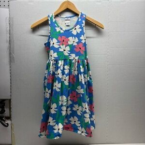 Hanna Andersson Racerback Skater Dress Hibiscus Petals